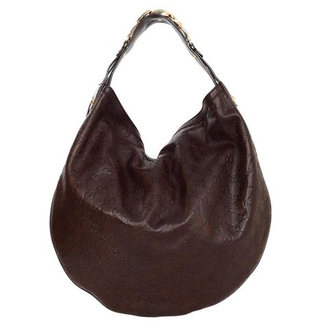 gucci embossed leather hobo|gucci guccissima leather hobo bag.